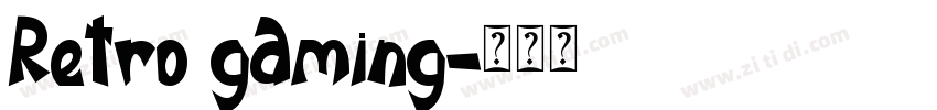 Retro gaming字体转换